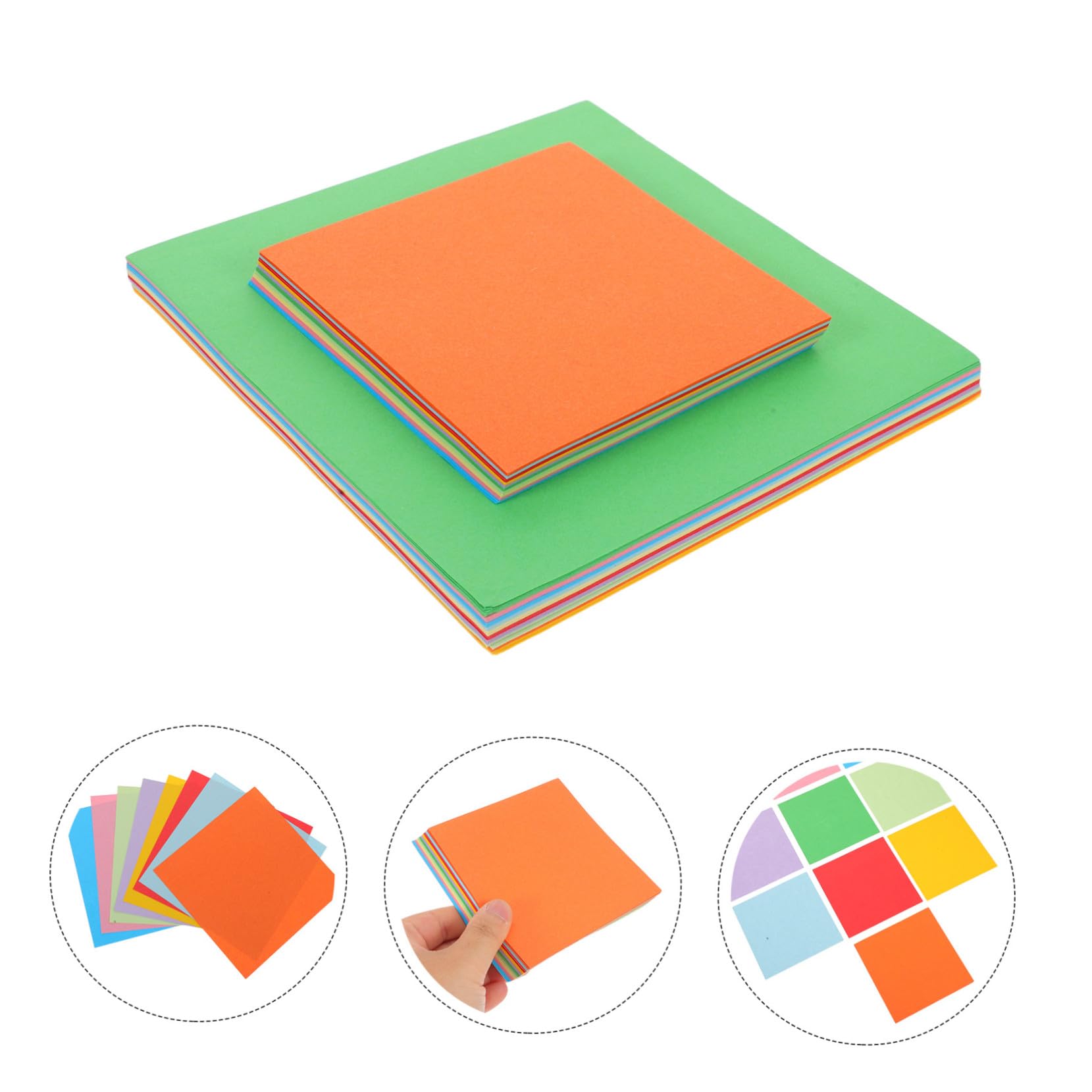 Doppelseitiges Origami Papier Quadratisch Buntes Faltpapier für Basteln DIY Kunsthandwerk Partydekorationen Schulprojekte