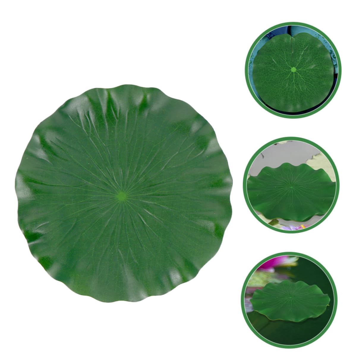 HANABASS 10 Stck. Teiliges Schwimmende Lotusblätter aus Eva Realistische Teichdekoration für Gartenteich Aquarium und Fischbecken Leicht und Vielseitig für DIY und Partygestaltung