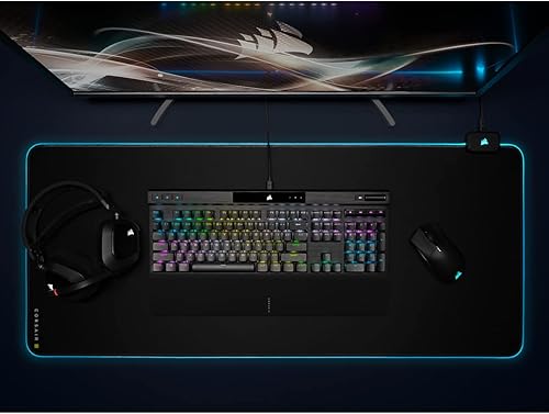 Miniatura 3 de Corsair Teclado mecánico para juegos K70 RGB PRO con cable (interruptores Cherry MX RGB rojos lineal y rápido, 8,000Hz Hyper-Polling, teclas PBT