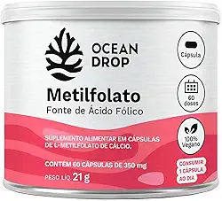 Metilfolato Vitamina B9 350 Mg 60 Caps - Ocean Drop