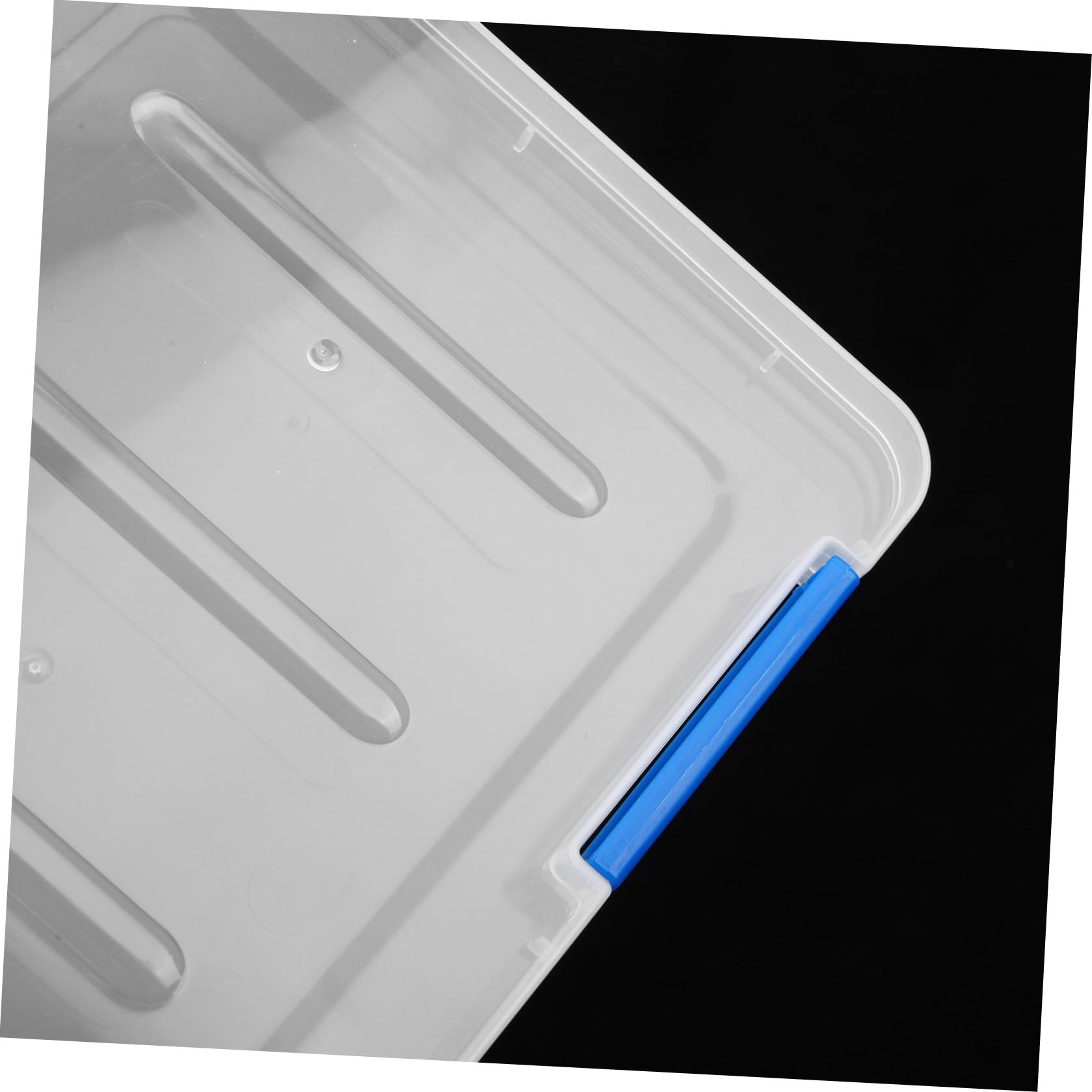 4 Stück Transparente Ablageboxen aus Kunststoff, Stapelbar fürs Büro