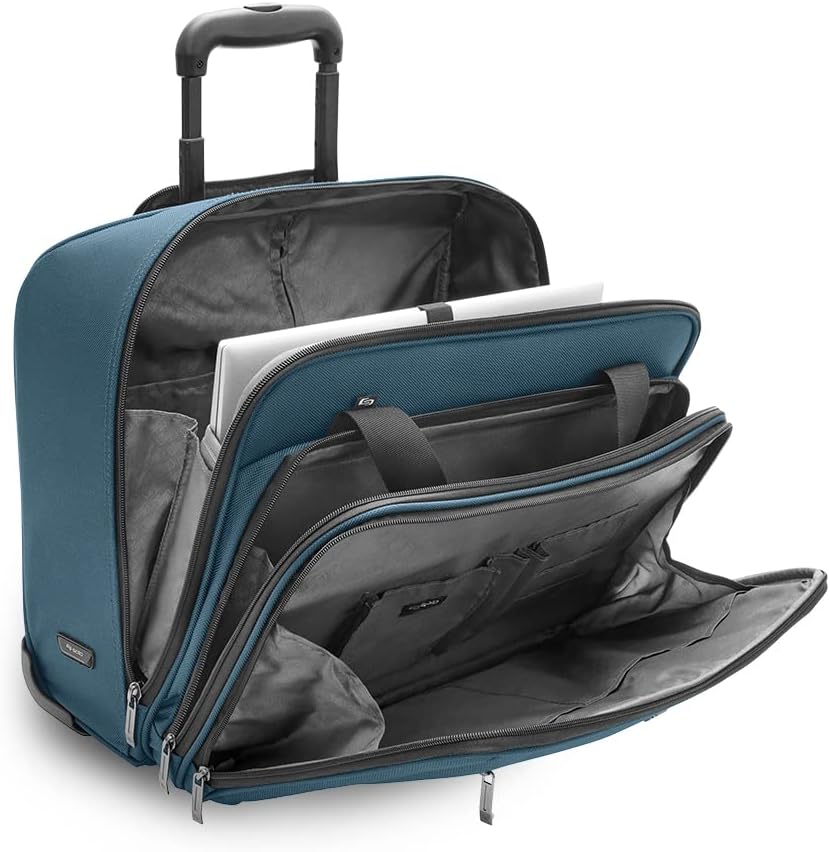 Solo Bryant Rolling Laptop Bag, Lagoon