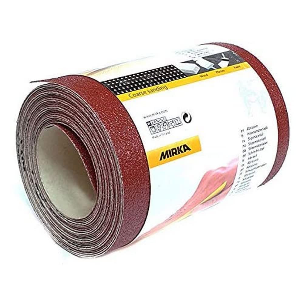 Mirka Red sandpaper roll 115mm x 5m / grit P120 / 1 roll/for sanding wood, metal and plastic