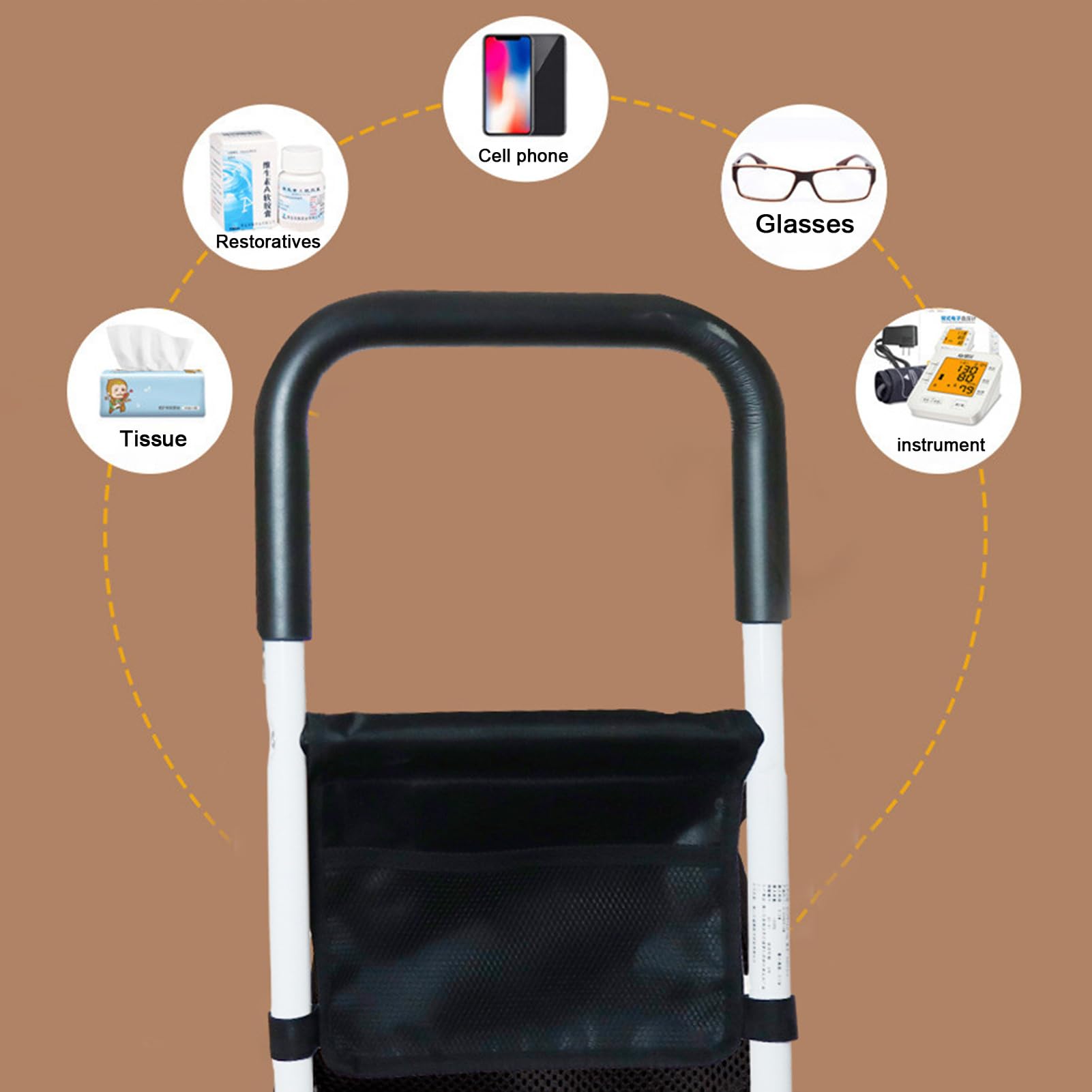 Cama ajustable con control remoto y luz con sensor – Asa de seguridad para cama y protectores de cama para adultos mayores, ideal para personas mayores que viven a diario, protector de cama res