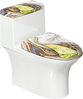 Wiryuouvt Green Butterfly Toilet Tank Covers Toilet Covers for Bathroom Toilet Covers Sets for Bathroom 2Pcs Toilet Lid Cover Toilet Seat Lid Covers Toilet Lid Covers for Bathroom Set