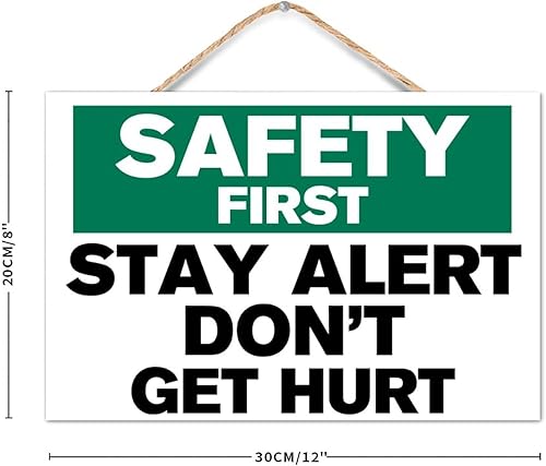 Miniatura 2 de Letrero rústico de madera de advertencia de 8 x 12 pulgadas, letrero de madera para colgar en la pared, decoración del hogar, placa de madera para