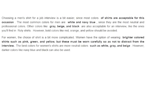 What shirts are suitable for a professional look .