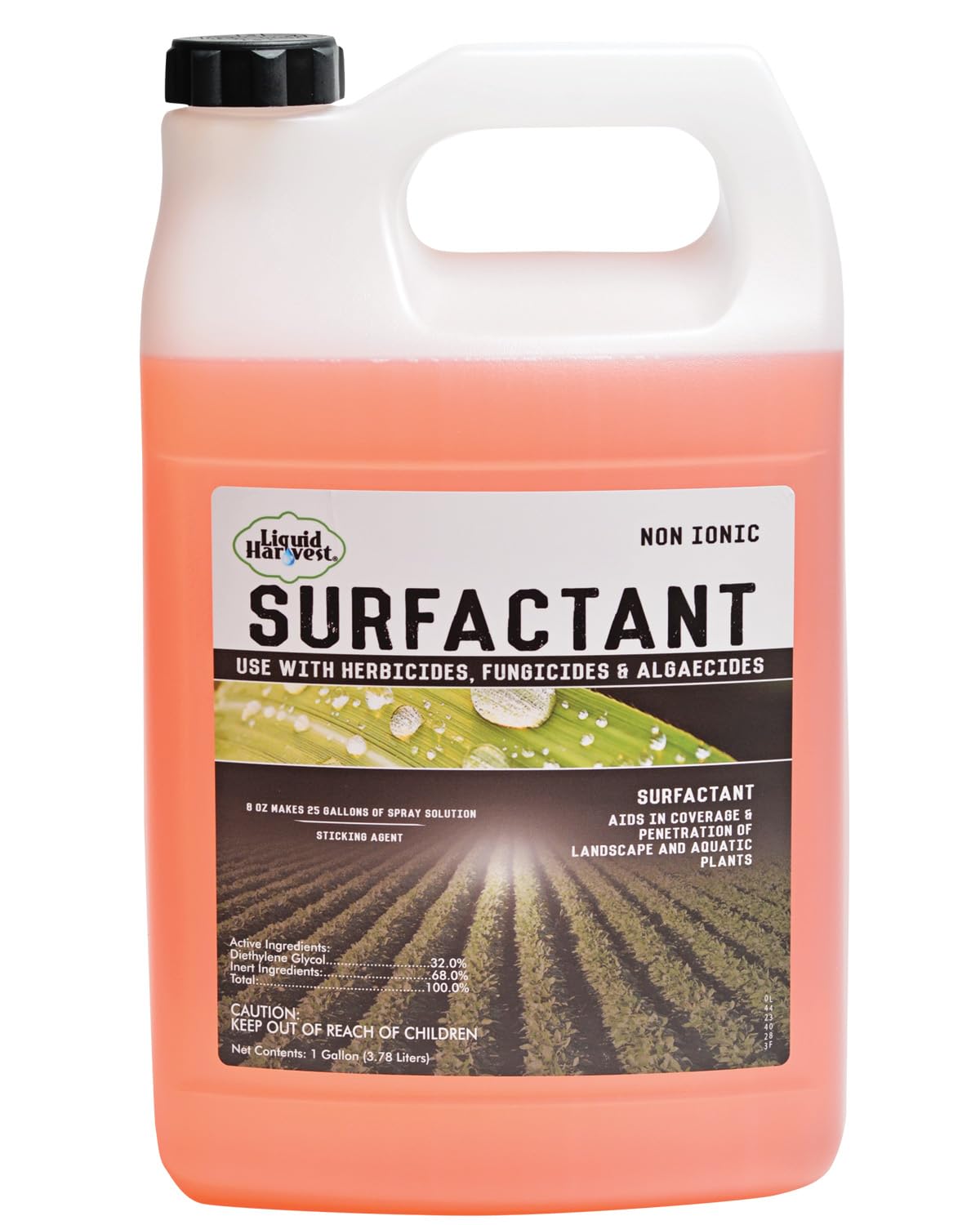Concentrated Surfactant for Herbicides Non-Ionic Gallon (128oz), Increase Product Coverage, Increase Product Penetration, Increase Product Effectiveness