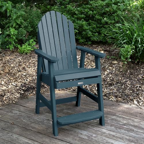 Image of Highwood 5 Piece Hamilton Square Counter Height Dining Set, Nantucket Blue