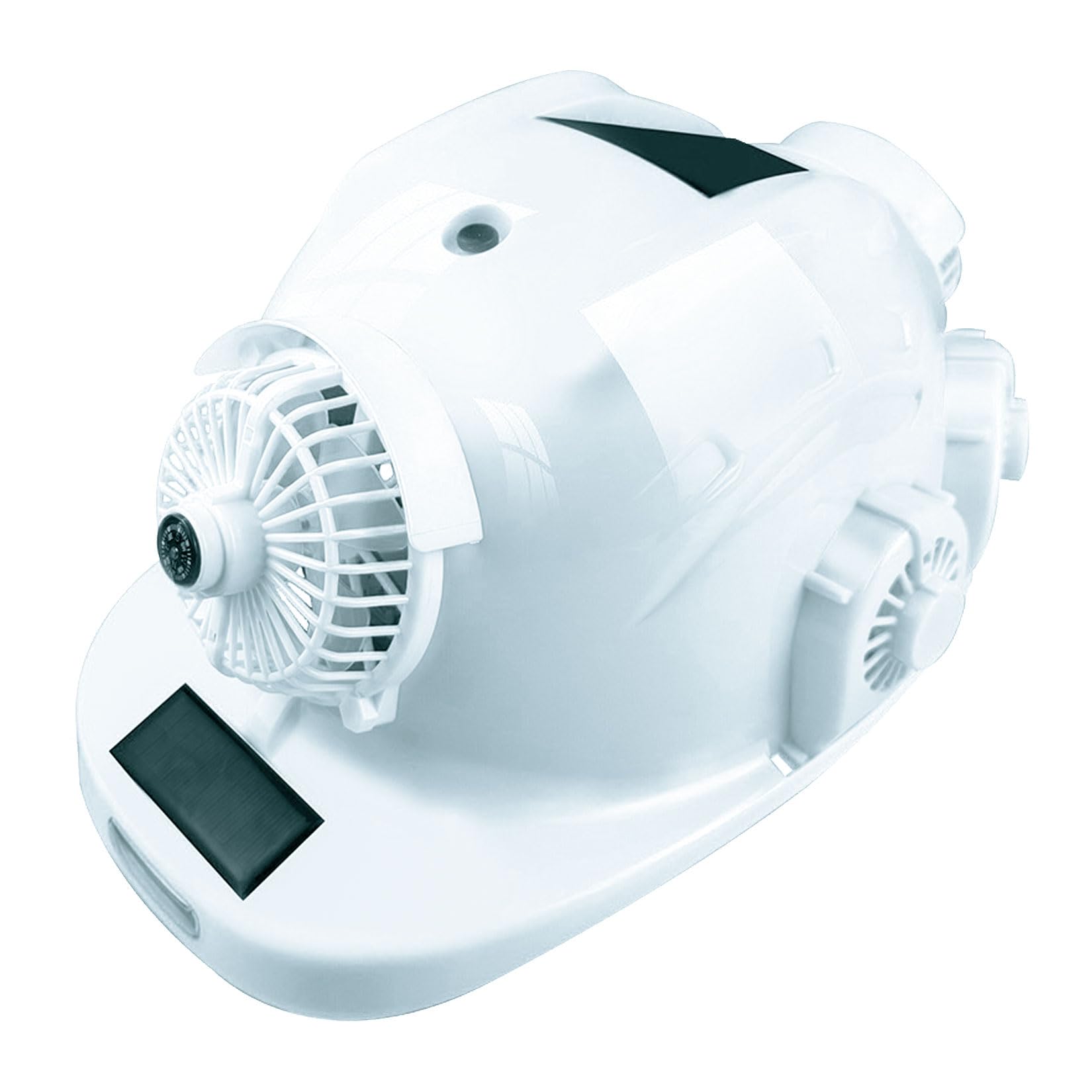 Smart Construction Hard Hat with 8 Fans and 2 Solar Panels, Bluetooth Music Safety Helmet, USB Charging Hard Hat for Construction and Home Improvement