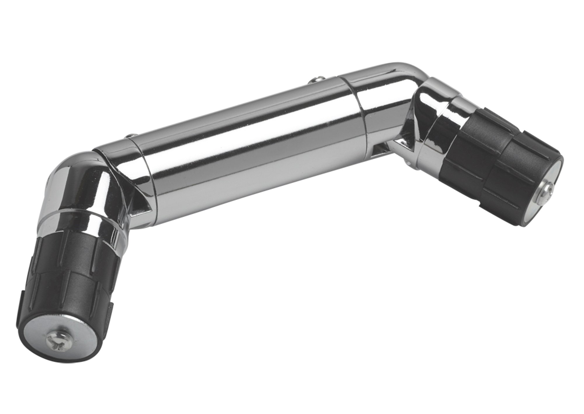 Speedy Chrome Pet Double 35Mm Corner Joint X 1 For 35Mm Diameter Curtain Poles To Make Bay Pole Corners (Chrome)