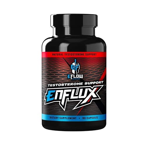 eFlow Nutrition Enflux Natural T Support with KSM-66 Ashwagandha -