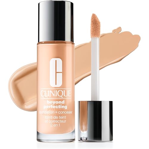 Clinique Beyond Perfecting Lightweight Liquid Foundation + Concealer For Dry Combination to Oily Skin Types | Full Coverage + Natural Matte Finish