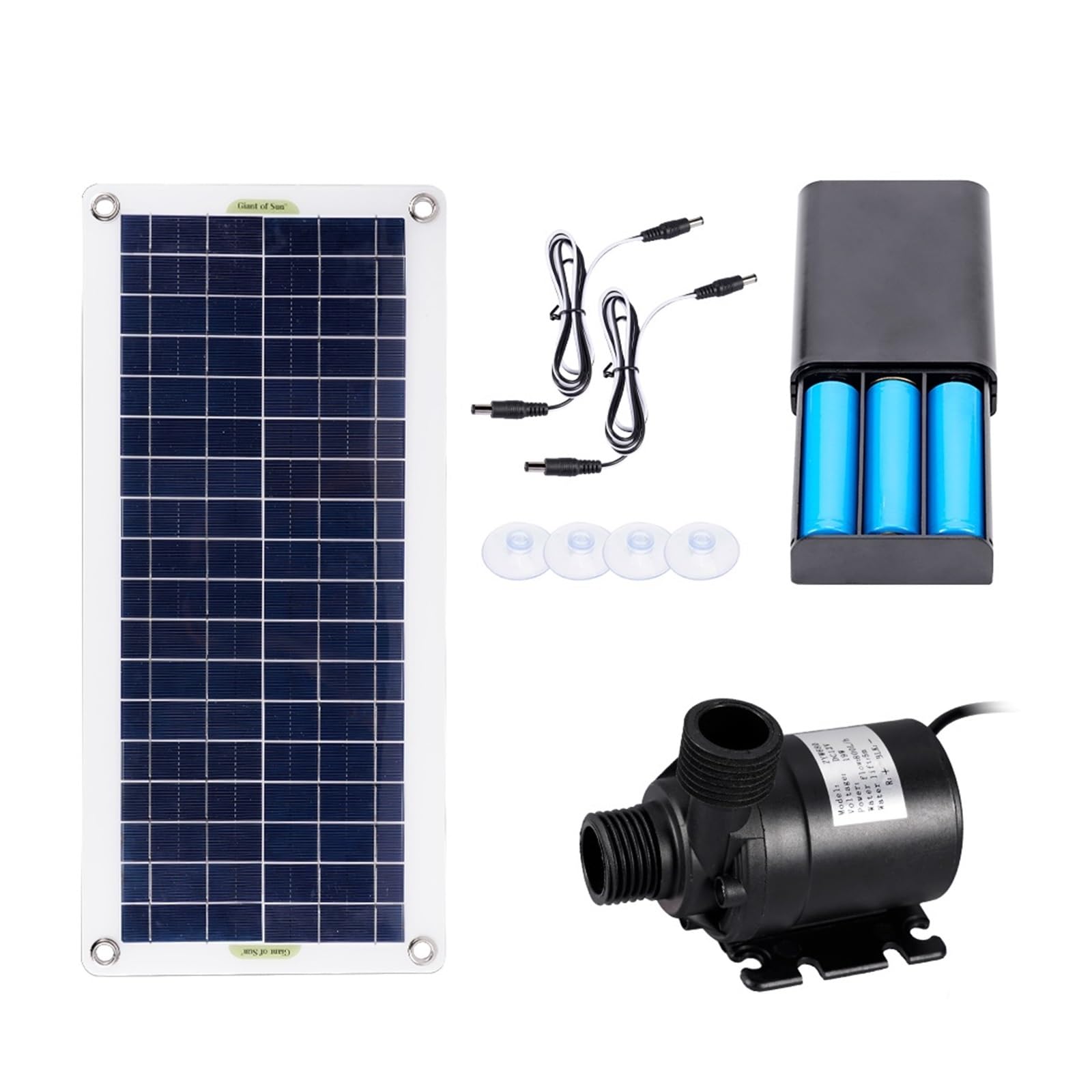 Bomba de Agua Solar, Bomba de agua Solar de 50W, Panel Solar sin escobillas, Kit de piscina de agua for peces, decoración de jardín de 12V, fuente alimentada por piscina, estanque, acuario para estanq