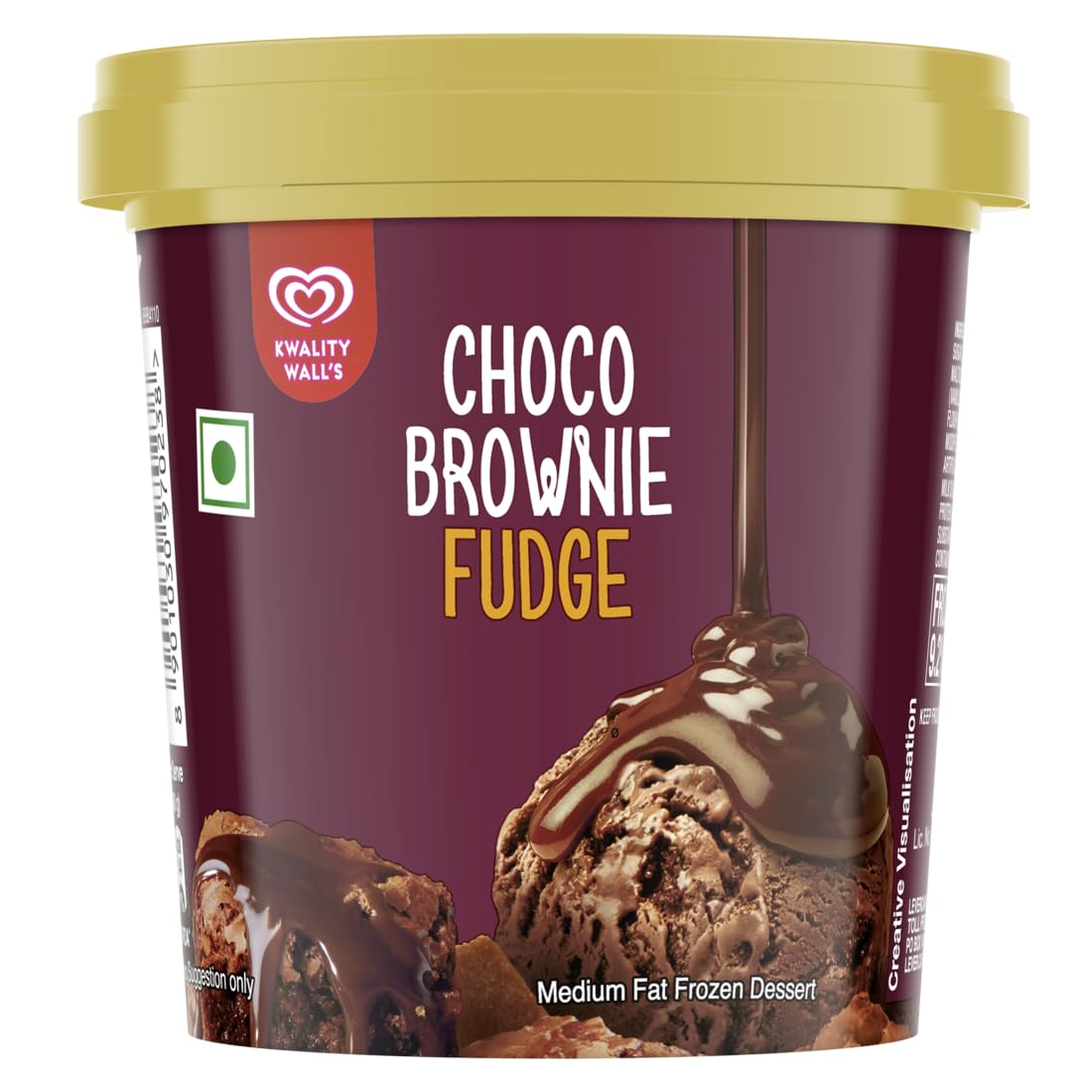Kwality Walls Choco Brownie Fudge Frozen Dessert Cup, 100ml Amazon.in
