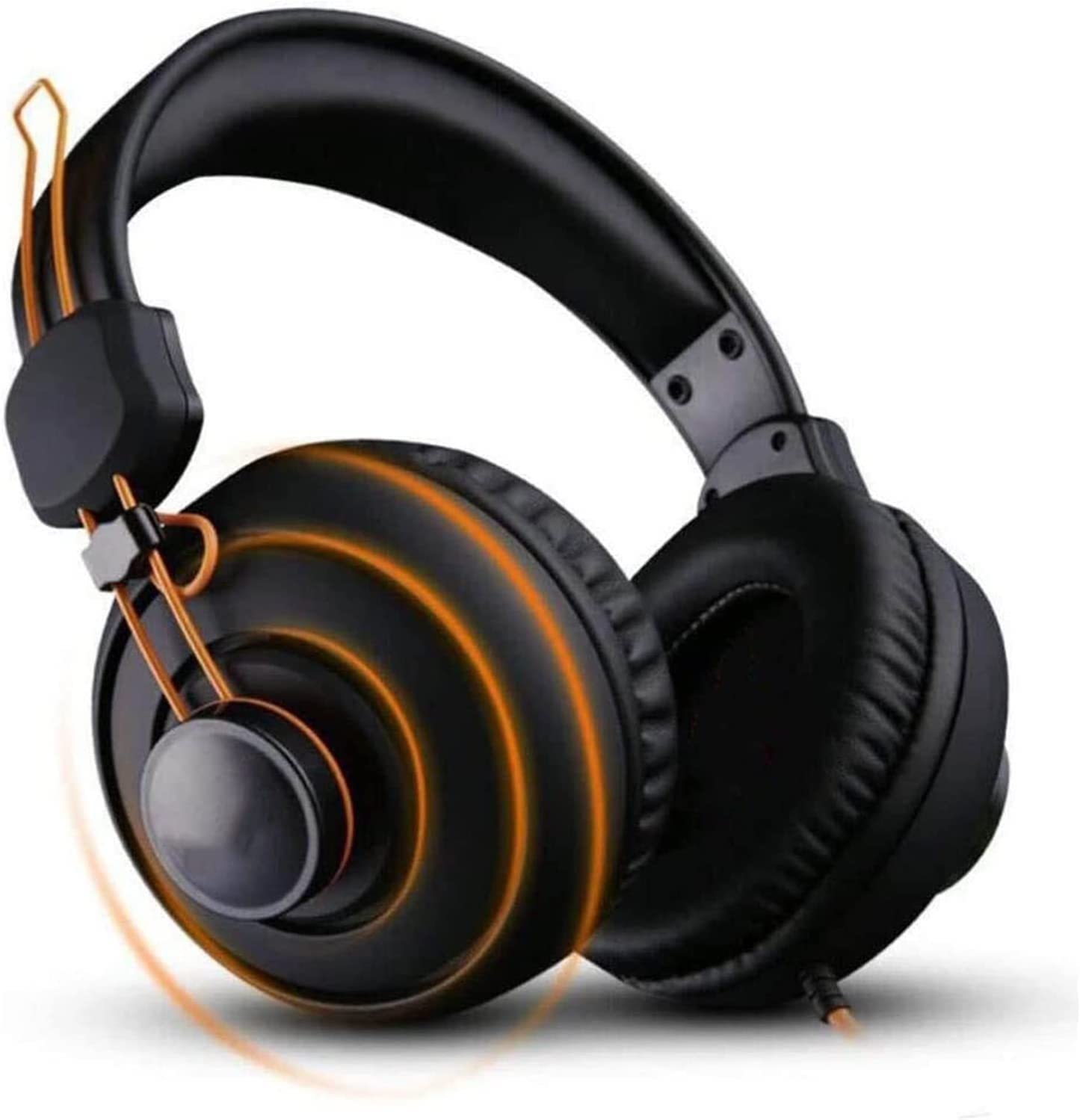 Cuffie con Microfono, Cuffie Pieghevoli Leggere sull'orecchio for Bambini Adolescenti Adulti, Cuffie Stereo con Bassi Profondi, Design Portatile for Viaggi in Ufficio a casa Scuola virtuale