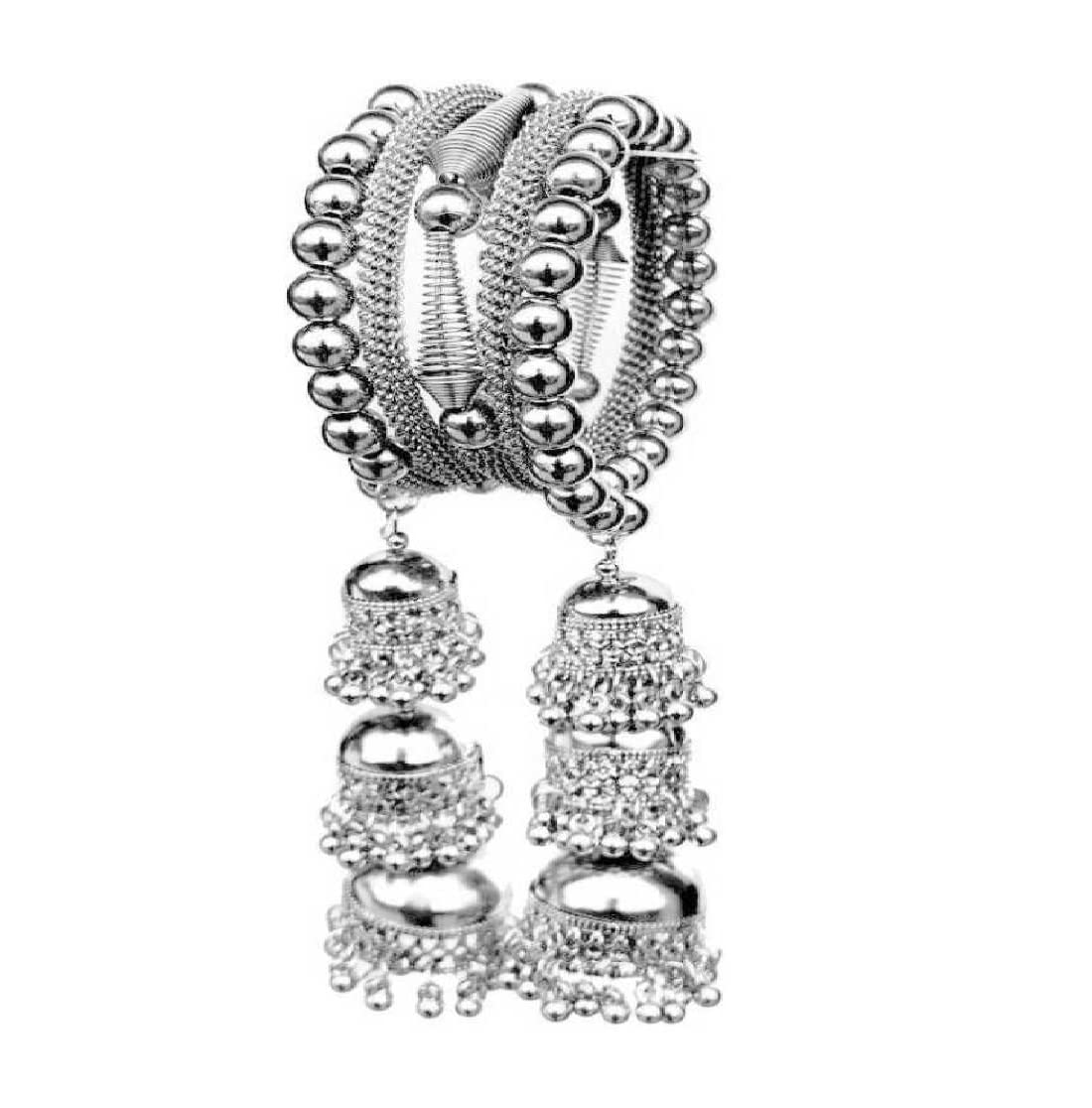 Oxidized Silver Oxidized Silver Kada for Women-image-20