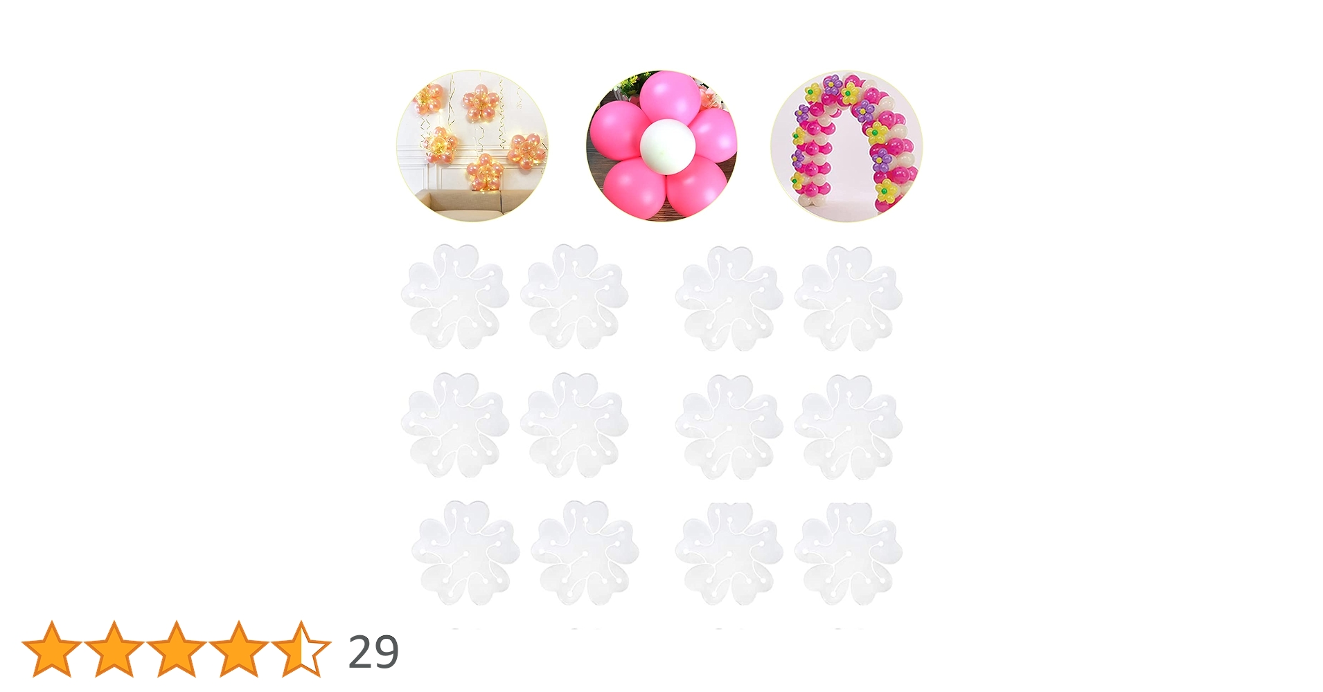 Amazon | バルーンアーチ用バルーンクリップ 50個 - バルーンフラワー