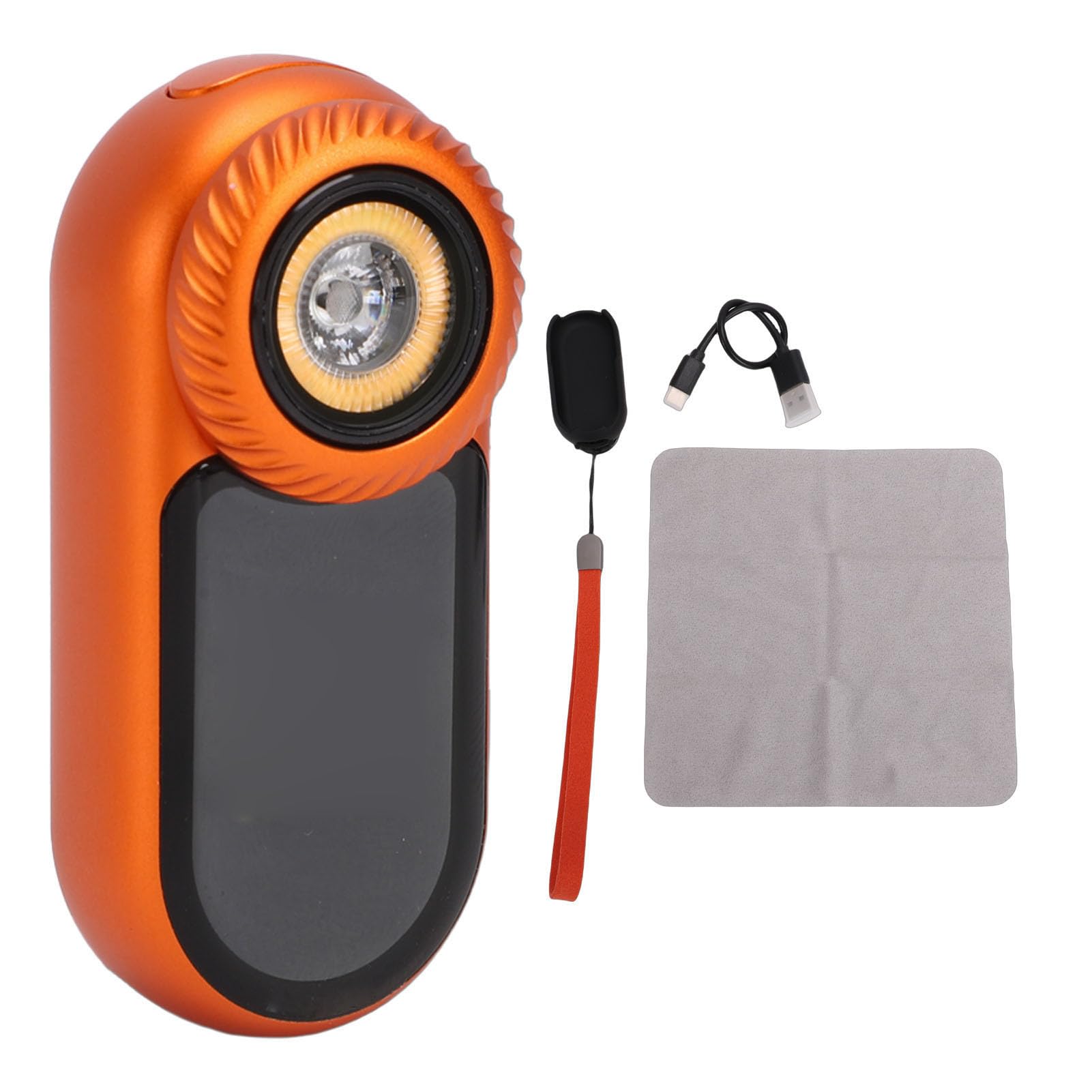 POENVFPO Taschenlampe, 400 Lumen, Wiederaufladbare USB-C-LED-Taschenlampe mit RGB-Pixelspiel und Einstellbarer Helligkeit für Camping und Coole Gadgets