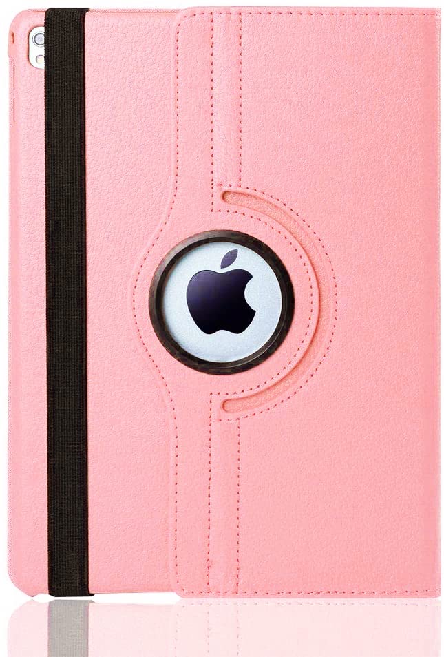 For iPad 10.2 Case 9th/8th/7th Generation (2021/2020/2019) 360 Leather Wallet Rotating Durable Protective Cover with Auto Wake/Sleep (Rose Gold) - Image 4