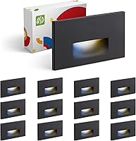 Vista 1 de ASD Lámpara LED empotrable, iluminación de peldaños para escaleras para exteriores e interiores, 3CCT, regulable, impermeable, con certificación