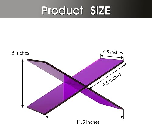 Miniatura 2 de Soporte grande de acrílico transparente para libros, perfecto para mostrar Biblias abiertas, libros de cocina en la mesa de centro, ideal para