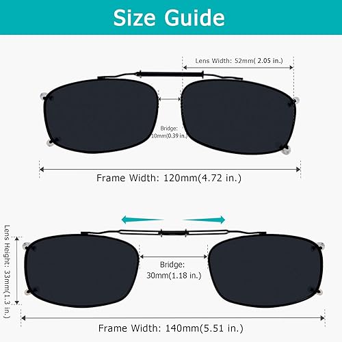 Miniatura 2 de Gafas de sol polarizadas de resorte con clip fácil