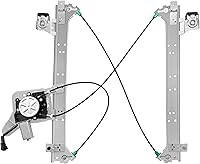 XIMAKA Rear Passenger Side Power Window Regulator with Motor (2 Pins) for 2001-2006 Chevy Silverado 1500/3500, GMC Sierra, Cadillac Escalade - 741-579