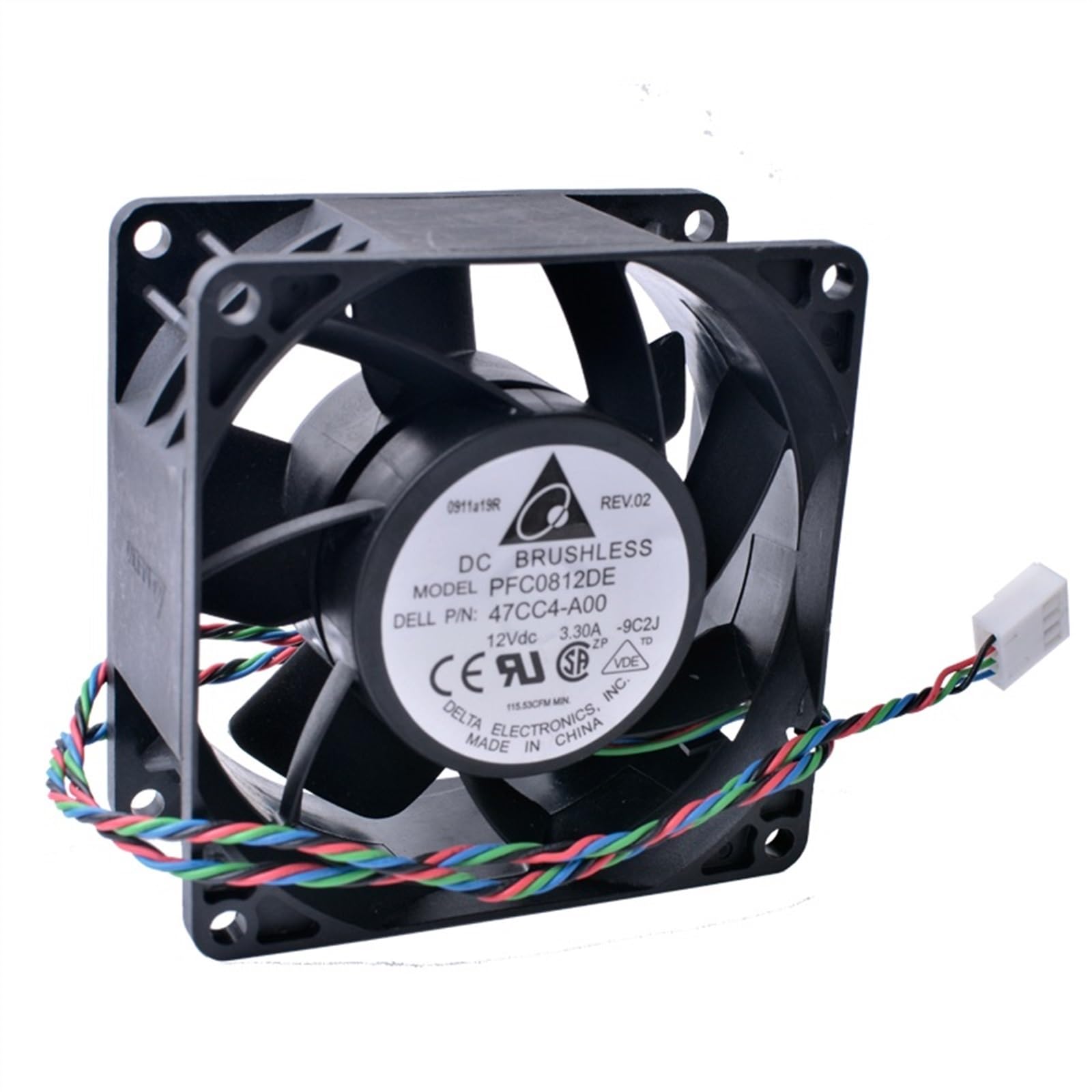 Ventilateur double bille 8cm anti surchauffe pour serveur et boîtier