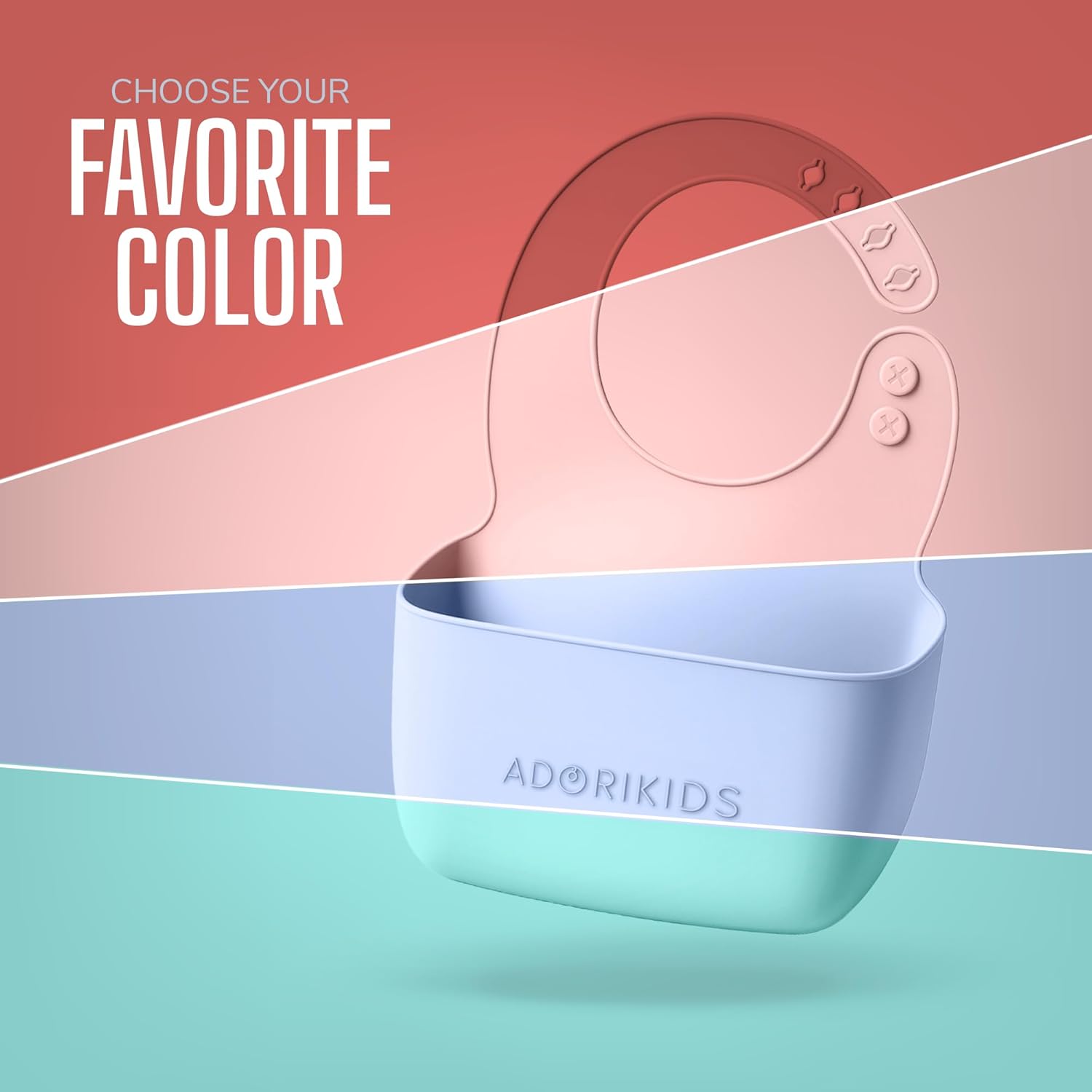 RideBib Silicone Vomit Bib with Extra-Deep Pocket for Motion Sickness Relief During Travel. Patent Pending