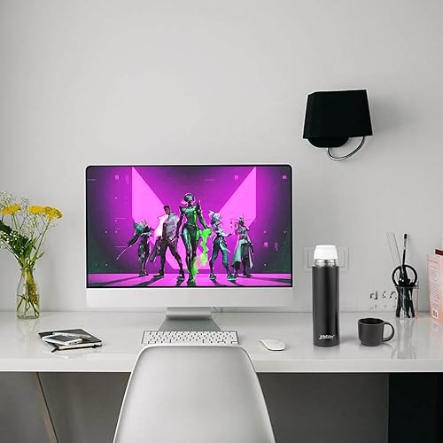 Miniatura 2 de Termo de vacío para bebidas calientes con asa Taza de café Taza de viaje Botella deportiva de doble pared aislada vasos de acero inoxidable Botellas