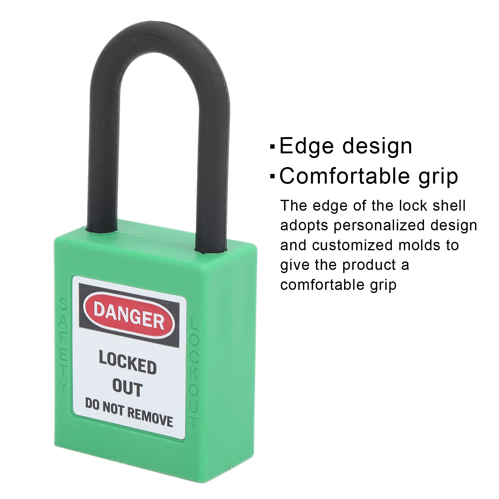 Lockout Tagout Serrures 10Set Cadenas de Sécurité 2 Clés par Serrure Isolation D'ingénierie Résistance au Dérapage pour les Usines Chantiers de Construction Hôpitaux(vert)