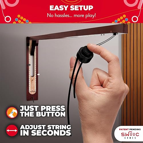 Miniatura 5 de SWOOC Games - Ring Toss Game (All Weather) - New Zealand Pine - Additional Games Included - Ring Toss Game for Adults and Kids - Yard Toss Game for