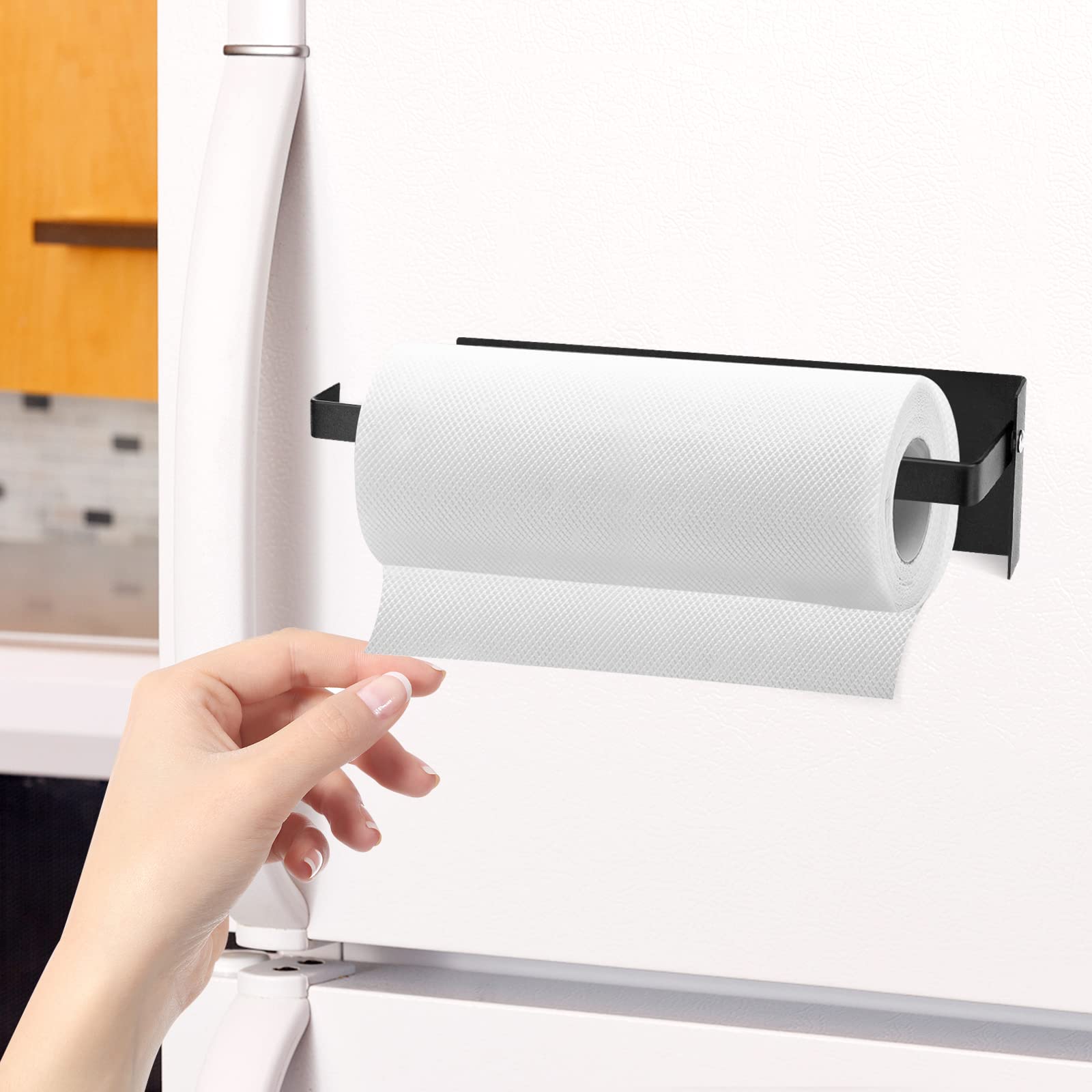 Amazon.co.jp: 磁気ペーパータオルホルダー 回転可能な磁気