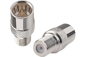 Coax Quick Connect: Male to Female Adapter for RG6 Coaxial Cable
