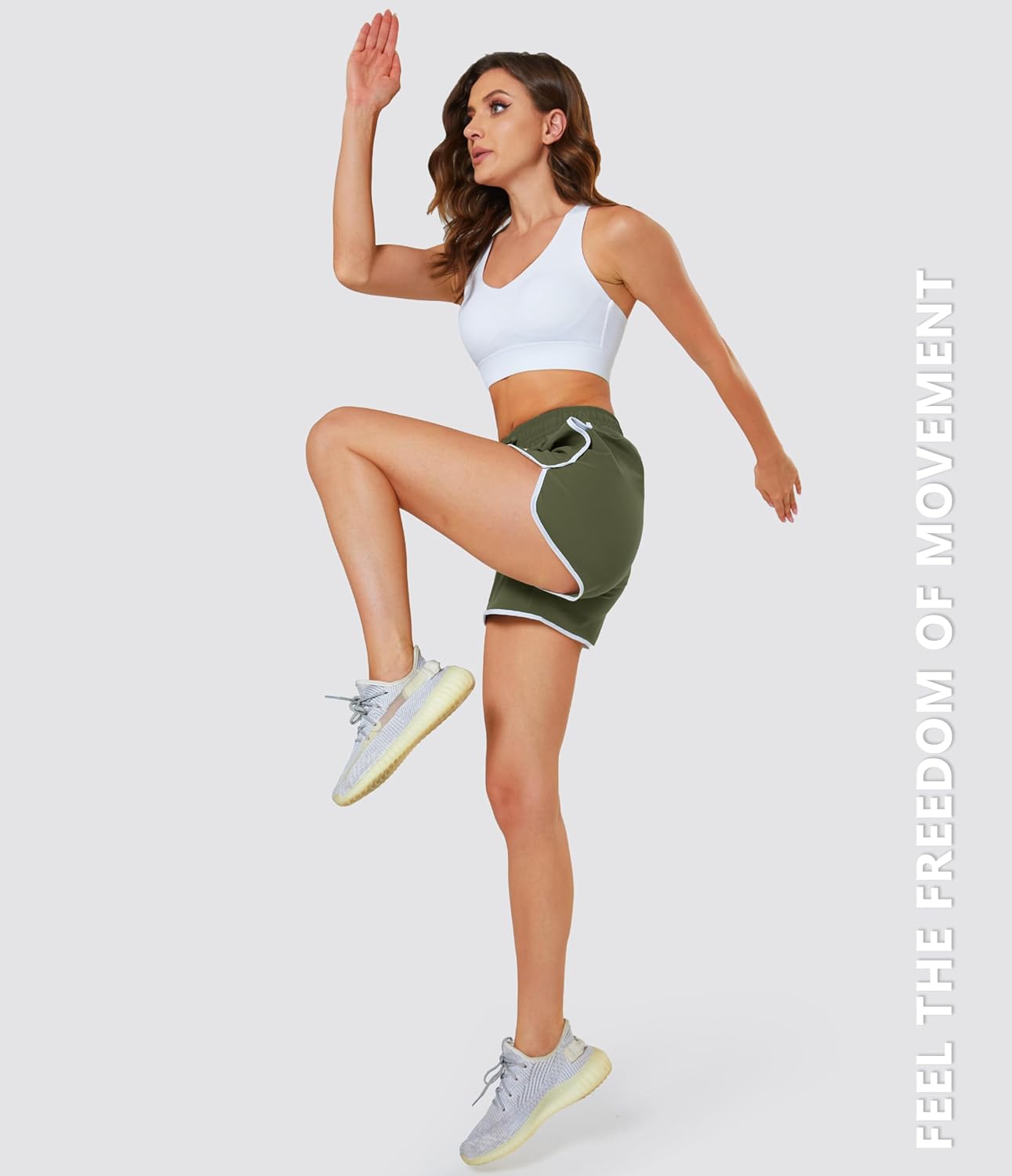 MAGCOMSEN Women's Athletic Shorts with Pockets Quick Dry Lightweight 3.5" Running Gym Workout Shorts Hiking Sport - Image 5