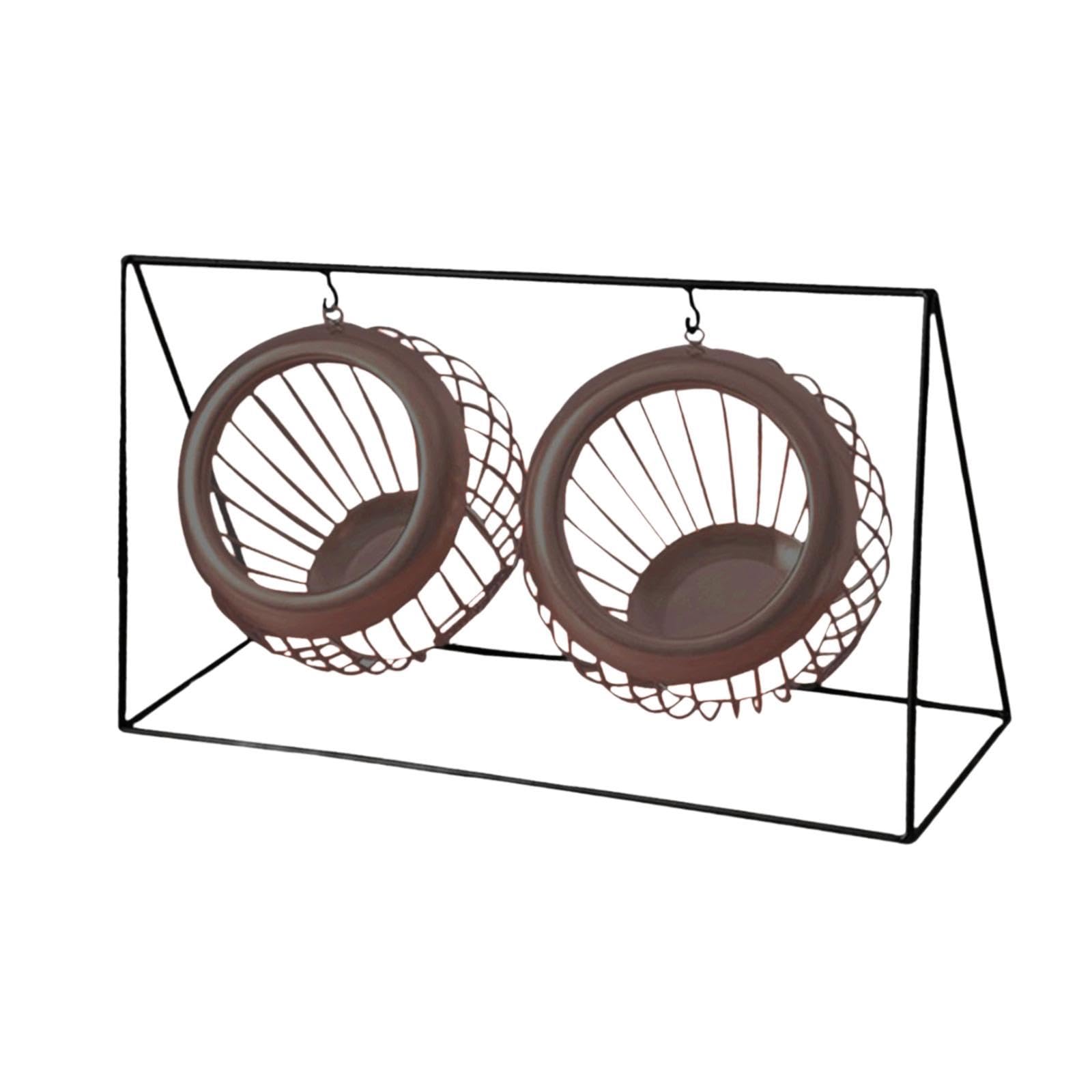 Panier de rangement pour capsules de café en fer porte-capsules robuste brun