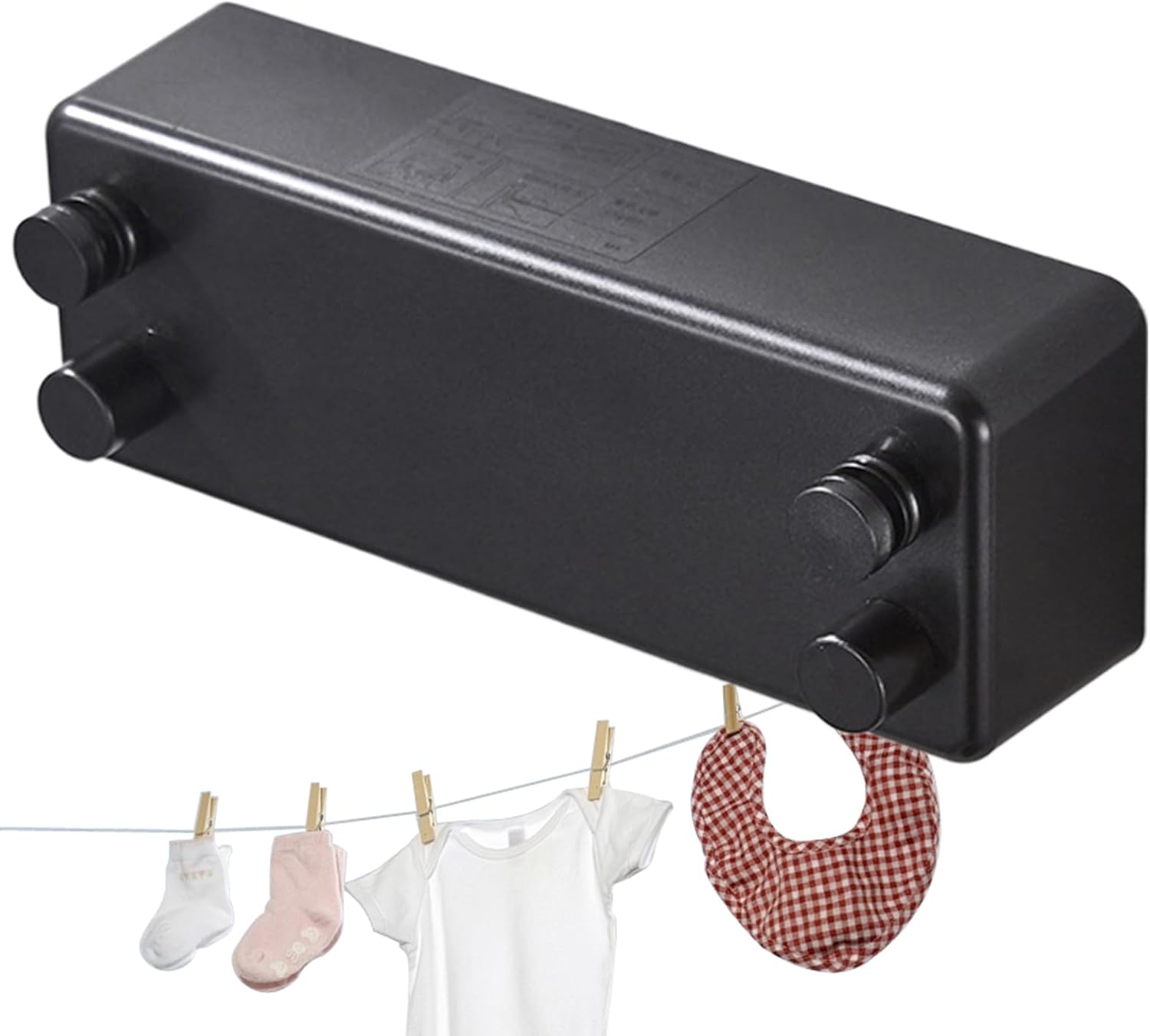 Retractable Clothesline,Retractable Double Clothes Drying Rack | Retracting Clothing Drying Lines for Indoor, Outdoor, Shower Rooms