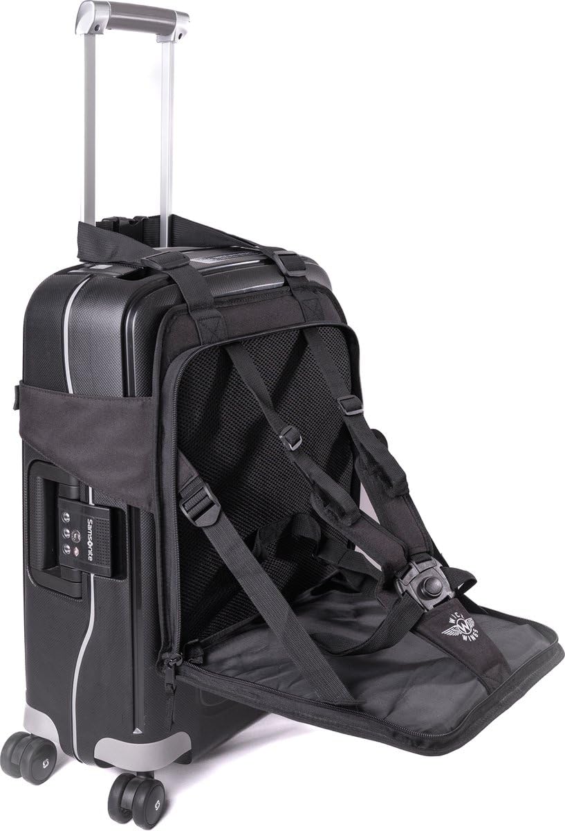 Wick Sit - Koffersitz - Koffersitz - Trolley Sitz - 9 Monate bis 4 Jahre - Bagrider - Skyrider - Kinderkoffer - Kindersitz, blacks, Trolley Beweis