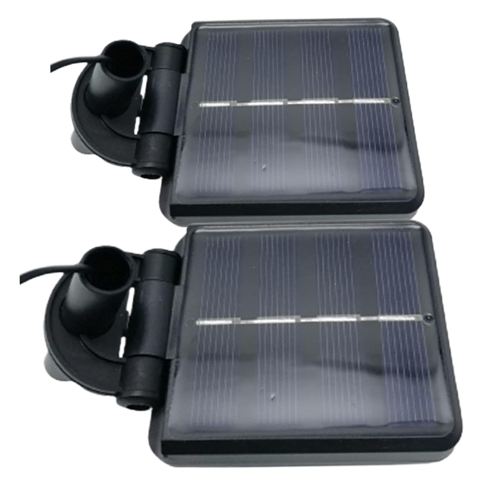 Replacement Solar Light Parts - 2Pcs Solar Light Replacement Top, Waterproof Battery Box with Sensor for Outdoor Garden 2.5x3 Inch