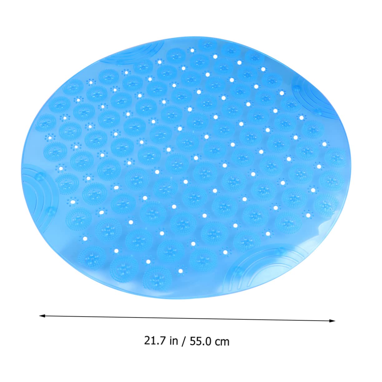 IMIKEYA Tappeti in PVC Tappeto Antiscivolo Tappetino Da Bagno Lavabile in Macchina Tappeto Rotondo Tappetino Di Presa per Vasca Tovaglia Casa Portapenne In Vimini Non Blu