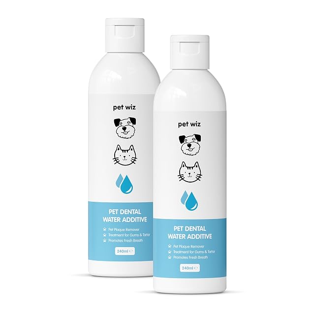 pet wiz Aditivo de agua dental para perros y gatos