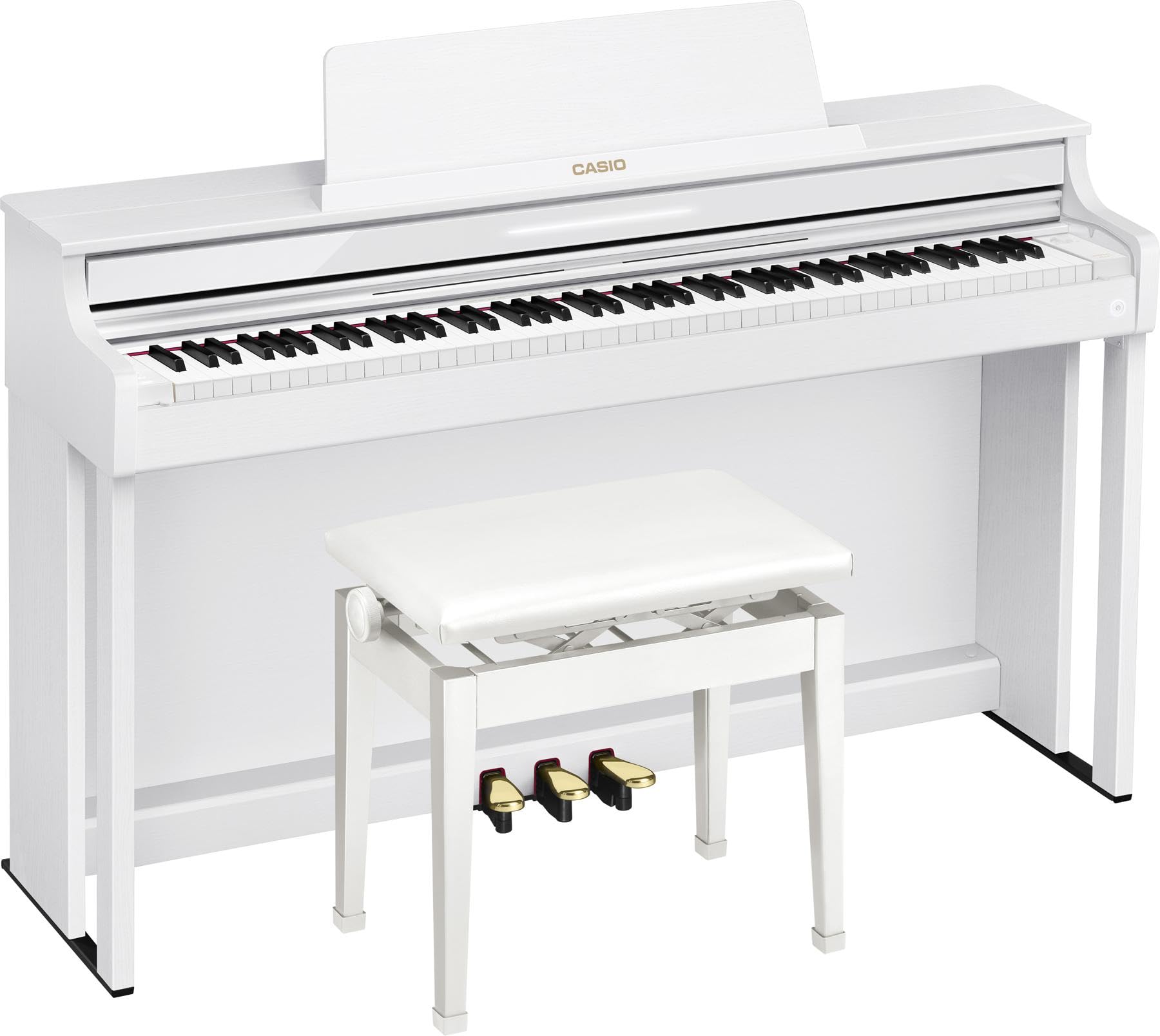 Casio AP-550 Celviano - Pianoforte verticale digitale, colore: Bianco
