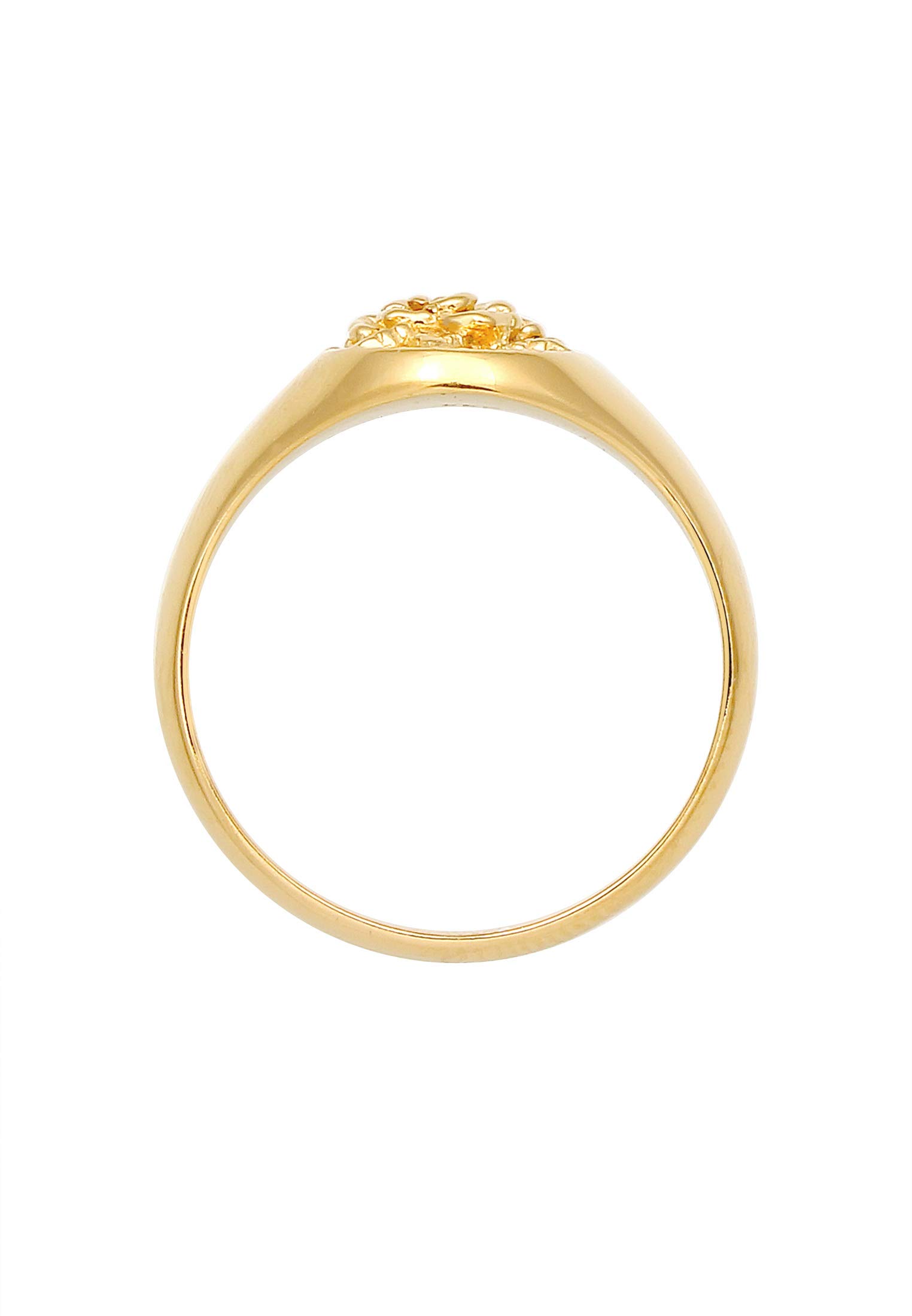 Elli Ring Damen Siegelring Rose 80s Look 925 Silber