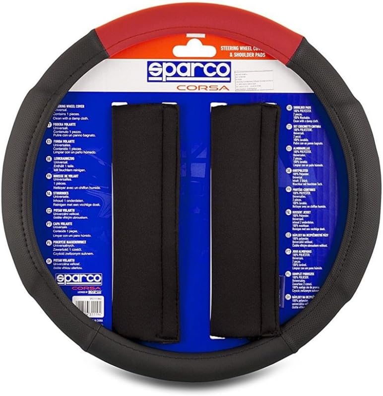 Sparco Steering Wheel Cover/Shoulder Pad (Red)