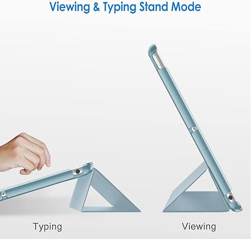 Vista 31 de JETech Funda para iPad (9.7 pulgadas, modelo 2018/2017, 6ª/5ª generación), Smart Cover Auto Wake/Sleep (verde azulado)