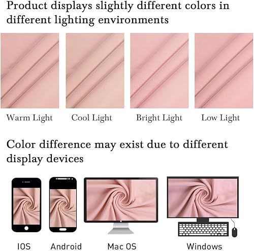Miniatura 7 de Cubierta de arco de boda de elastano, cubierta de fondo de arco de rosa polvorienta, cubierta de fondo de arco de 6.6 pies, cubierta de arco