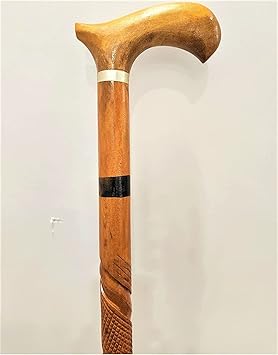 Rana Rosewood Walking Stick for Men and Women Old Age Wooden Stick for Old People 36 Inch Wooden (SHEESHAM) Pack of 1