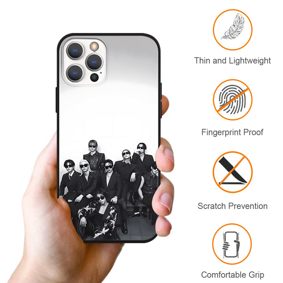 Cover Stampa Charles Leclerc TBNMBGY 2 Pezzi Cover Per IPhone 13 Pro Max 6.7, Custodia Con Custodia Design Charles Leclerc