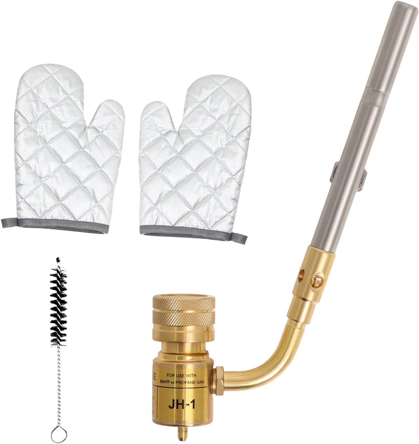 Propane Torch Head, MAPP Gas Torch Head 360° Rotatable